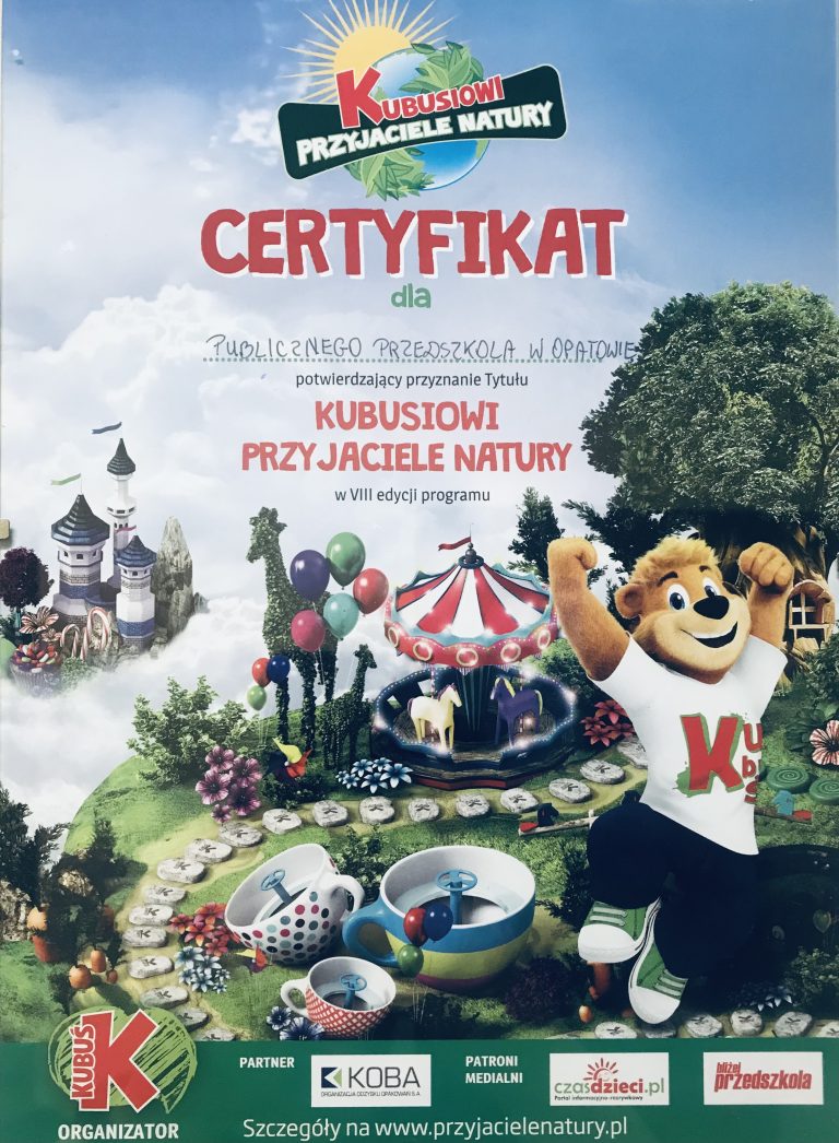 Certyfikat przedszkola, pozycja 34